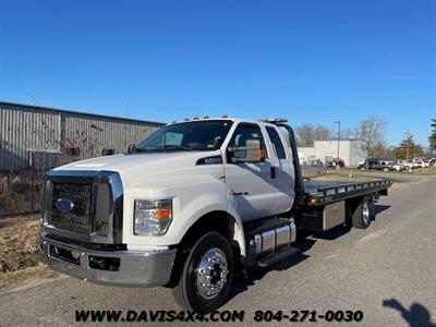 2017 Ford F-650 Superduty Extended/Quad Cab Diesel Flatbed  Tow Truck Rollback - Photo 1 - North Chesterfield, VA 23237