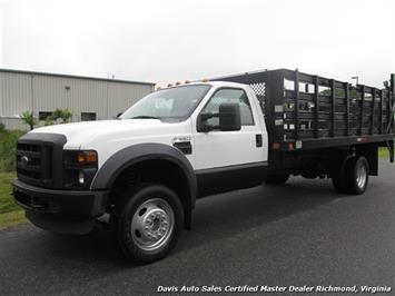 2008 Ford F-550 Super Duty XL Regular Cab Flatbed Stake Body   - Photo 1 - North Chesterfield, VA 23237
