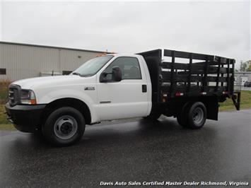 2004 Ford F-350 Diesel SD XL Regular Cab Flat Bed Stake Body DRW   - Photo 1 - North Chesterfield, VA 23237