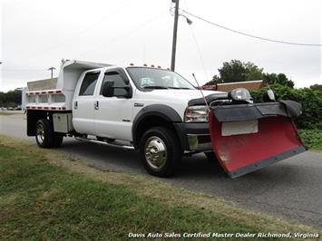 2005 Ford F-550 Super Duty XL Diesel 4X4 Dually Crew Cab Dump Bed Snow Plow   - Photo 33 - North Chesterfield, VA 23237