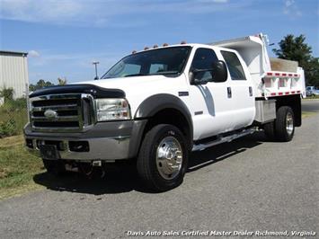 2005 Ford F-550 Super Duty XL Diesel 4X4 Dually Crew Cab Dump Bed Snow Plow   - Photo 2 - North Chesterfield, VA 23237
