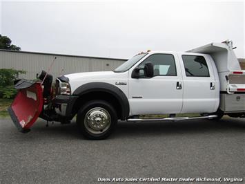 2005 Ford F-550 Super Duty XL Diesel 4X4 Dually Crew Cab Dump Bed Snow Plow   - Photo 34 - North Chesterfield, VA 23237