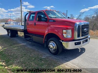 2016 Ford F650 Superduty Crew Cab Flatbed Tow Truck Rollback   - Photo 3 - North Chesterfield, VA 23237