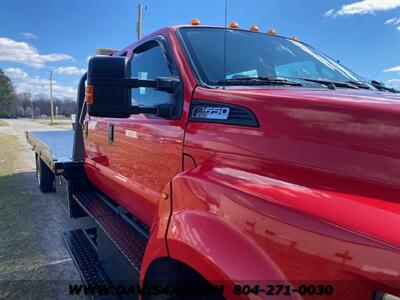 2016 Ford F650 Superduty Crew Cab Flatbed Tow Truck Rollback   - Photo 23 - North Chesterfield, VA 23237