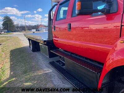 2016 Ford F650 Superduty Crew Cab Flatbed Tow Truck Rollback   - Photo 22 - North Chesterfield, VA 23237