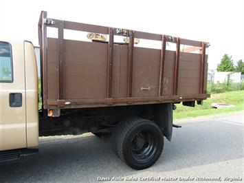 2008 Ford F-450 Super Duty XL Diesel Crew Cab Flat Bed Stake Body Dump Truck   - Photo 3 - North Chesterfield, VA 23237