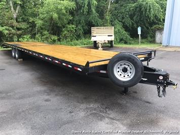 2016 Down To Earth 38 Foot Flat Deck Car Hauling Equipment Trailer   - Photo 12 - North Chesterfield, VA 23237