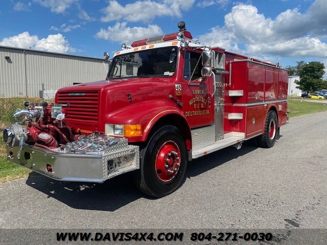 1990 International Navistar Grumman Fire Truck Pump Truck FRT 1000   - Photo 1 - North Chesterfield, VA 23237