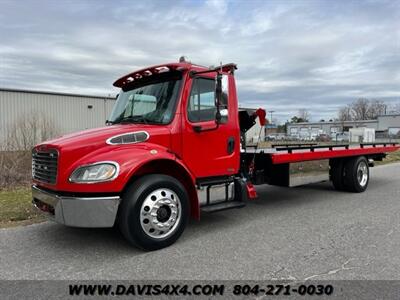 2012 Freightliner M2 106 Side Puller Flatbed Rollback Tow Truck   - Photo 1 - North Chesterfield, VA 23237