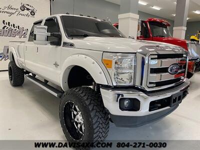 2015 Ford F-350 Super Duty Crew Cab Lariat Long Bed Powerstroke  Turbo Diesel 4x4 Lifted Pickup - Photo 3 - North Chesterfield, VA 23237