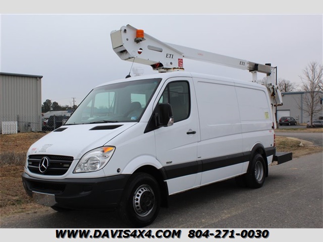 2013 Mercedes-Benz Sprinter Cargo 3500 Manlift Boom Bucket Diesel BlueTec Van  Truck 144 WB DRW ETI - Photo 1 - North Chesterfield, VA 23237