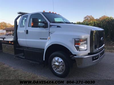 2018 FORD 650 Super Duty Extended/Quad Cab Diesel Rollback  Wrecker Commercial Two Car Carrier Tow Truck - Photo 2 - North Chesterfield, VA 23237