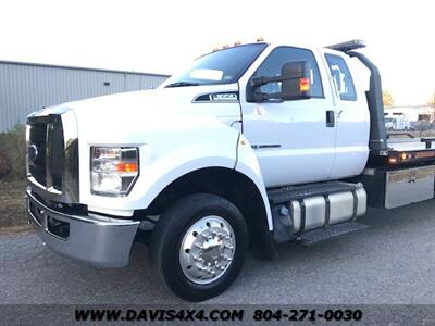 2018 FORD 650 Super Duty Extended/Quad Cab Diesel Rollback  Wrecker Commercial Two Car Carrier Tow Truck - Photo 4 - North Chesterfield, VA 23237
