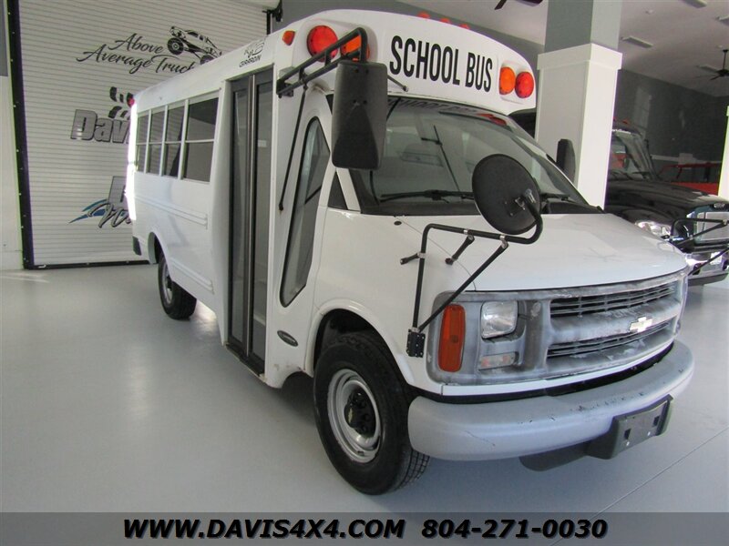 2002 Chevrolet Express 3500 Shuttle Bus/School Bus Style Girardin Minibus Single Rear Wheel Short - Photo 16 - North Chesterfield, VA 23237