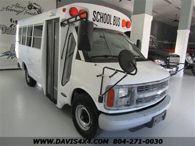 2002 Chevrolet Express 3500 Shuttle Bus/School Bus Style Girardin Minibus Single Rear Wheel Short - Photo 19 - North Chesterfield, VA 23237