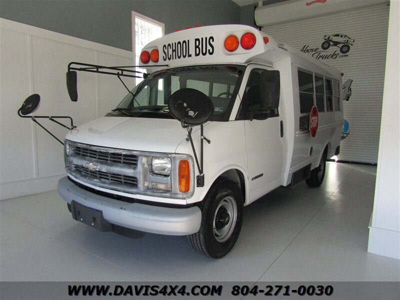 2002 Chevrolet Express 3500 Shuttle Bus/School Bus Style Girardin Minibus Single Rear Wheel Short - Photo 14 - North Chesterfield, VA 23237