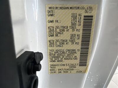 2017 Nissan Titan SV CLUB CAB 4X4   - Photo 33 - Hamilton, OH 45015