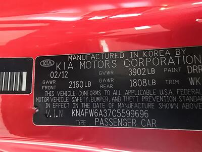 2012 Kia Forte SX 2DR COUPE   - Photo 29 - Hamilton, OH 45015