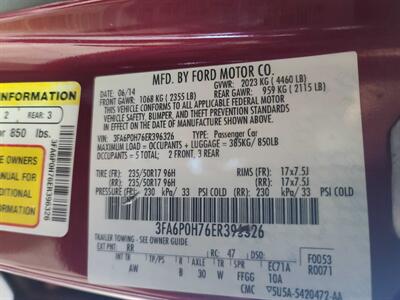 2014 Ford Fusion SE 4DR SEDAN   - Photo 35 - Hamilton, OH 45015
