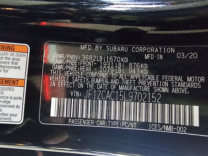 2020 Subaru BRZ Limited 2DR COUPE 6M photo