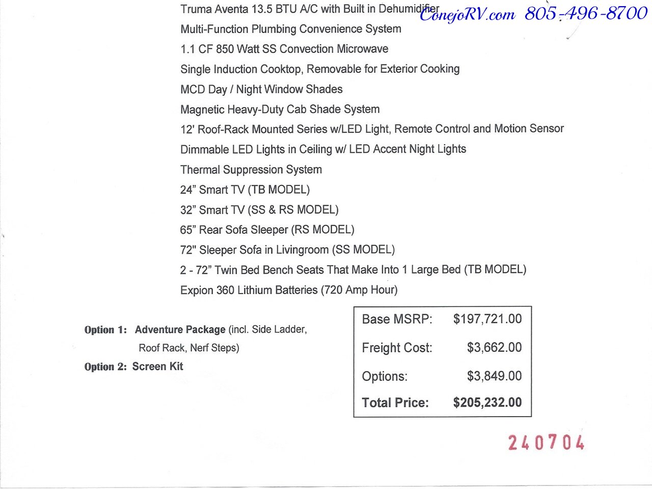 2024 Chinook Bayside TB360 New Chassis 3.5L Eco Boost With Adaptive Cruise  AWD - Photo 46 - Thousand Oaks, CA 91360