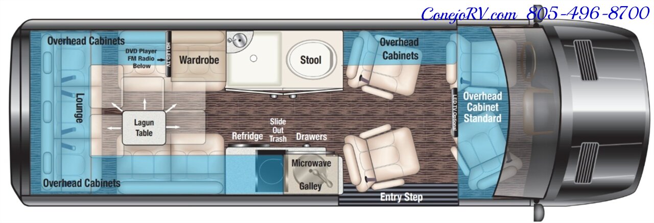 2023 Midwest Automotive Design Passage MD4 170 Mercedes Turbo Diesel Lithium Eco-Freedom Freedom Package 8K Miles - Photo 49 - Thousand Oaks, CA 91360