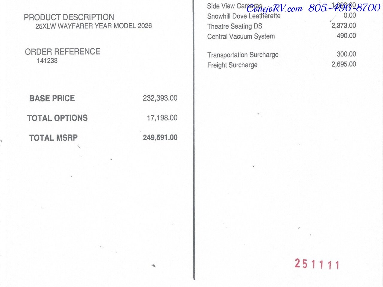 2026 Tiffin Wayfarer 25XLW Slide-Out Theater Seats Mercedes Turbo Diesel Full  Body Paint - Photo 58 - Thousand Oaks, CA 91360