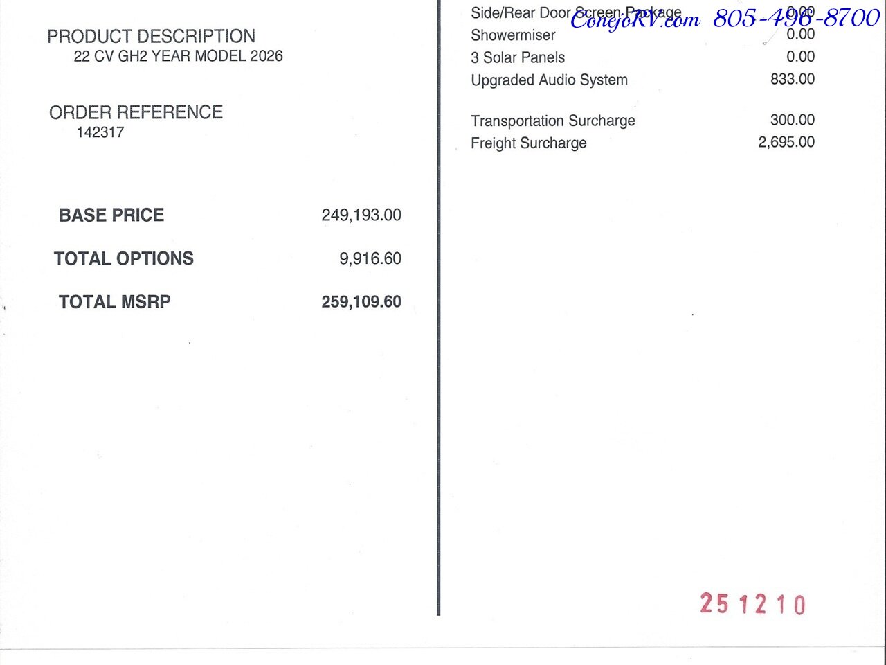 2026 Tiffin GH2 AWD Sprinter Mercedes 2500 EXT AWD Turbo Diesel  540AH Battle Born Lithium Ion Kit - Photo 53 - Thousand Oaks, CA 91360