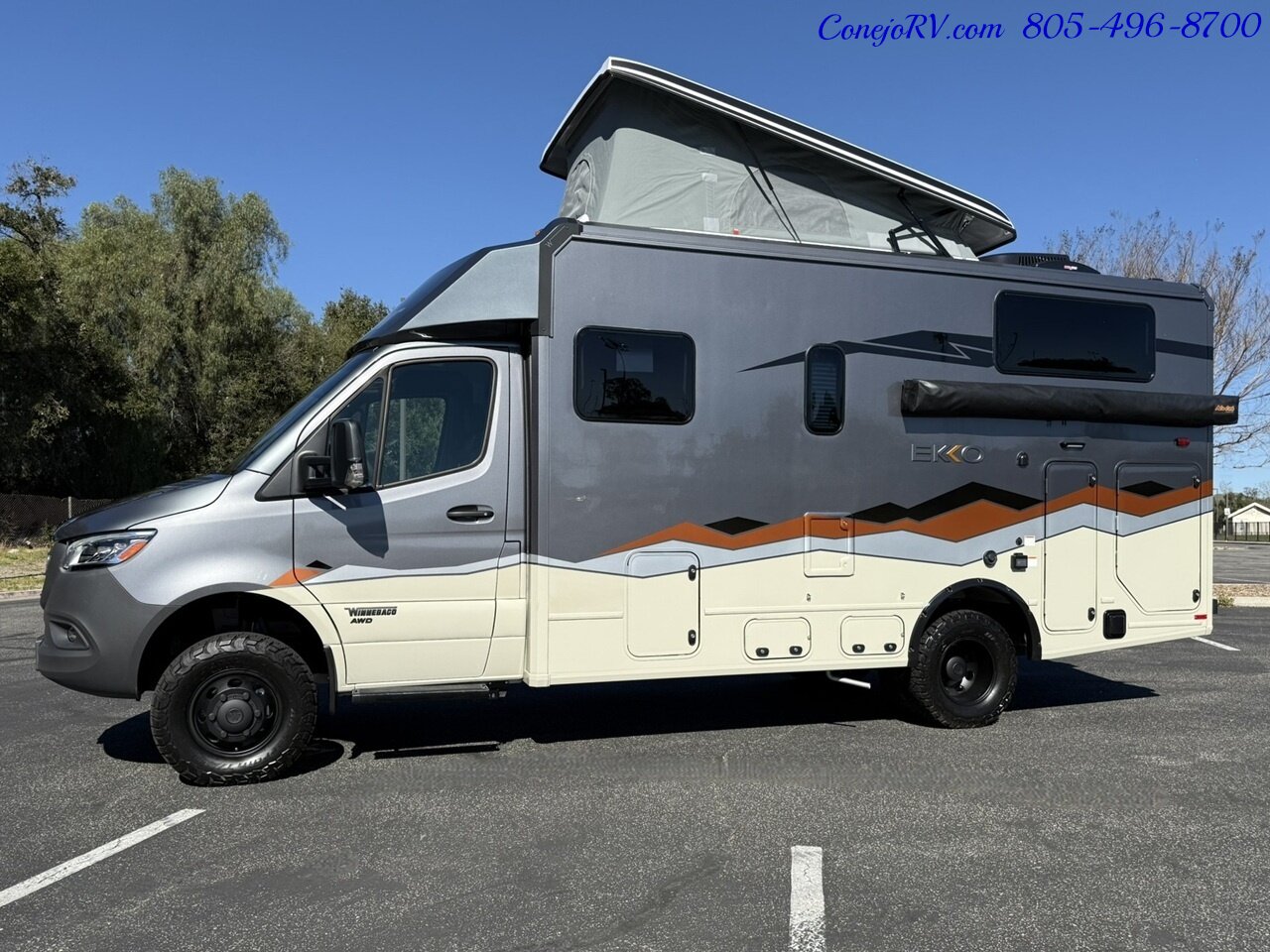 2026 Winnebago Ekko 23B Mercedes Sprinter Lithium Power All Wheel Drive  Pop Top - Photo 1 - Thousand Oaks, CA 91360