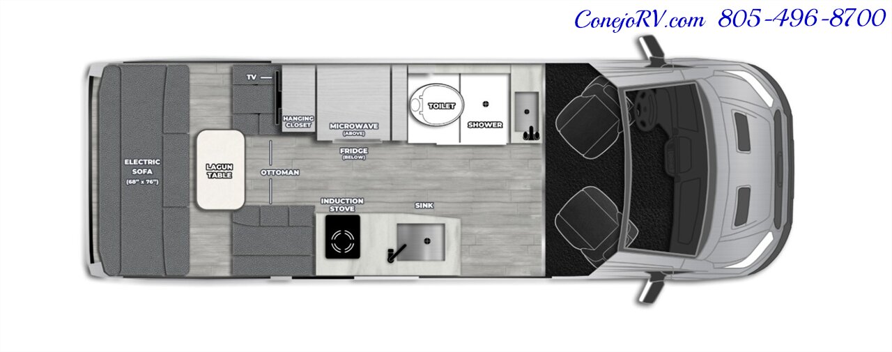 2026 Pleasure-Way Ontour 2.2 AWD Lithium System Ford Transit 350 Chassis 3.5L  EcoBoost Engine - Photo 50 - Thousand Oaks, CA 91360