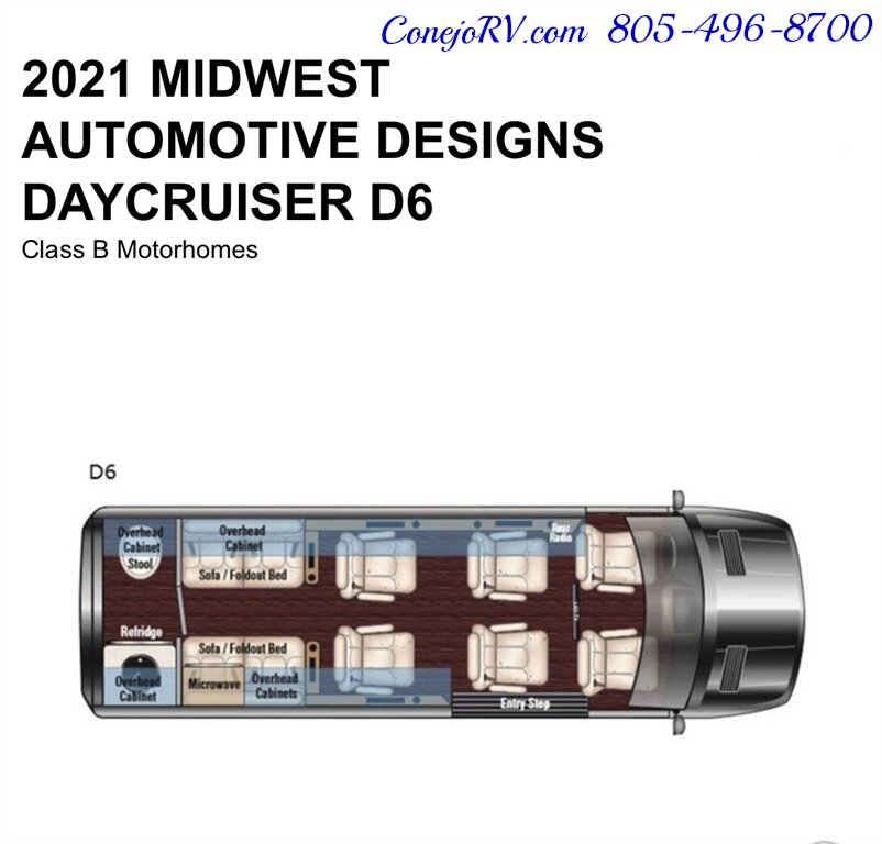 2021 Midwest Automotive D Day Cruiser D6 170 EXT   - Photo 36 - Thousand Oaks, CA 91360