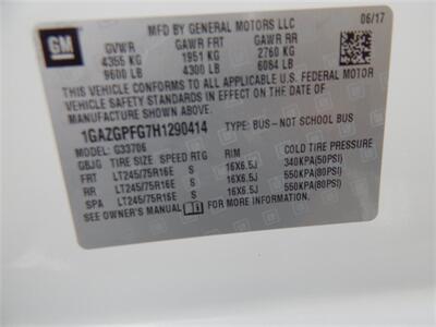 2017 Chevrolet Express LT 3500  15 Passenger - Photo 18 - Angola, IN 46703