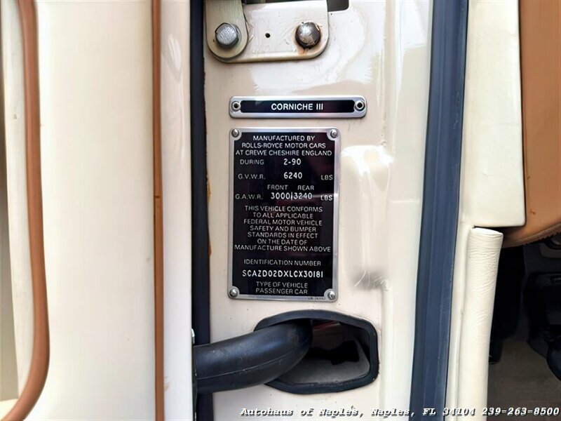 1990 Rolls-Royce Corniche III - Photo 44 - Naples, FL 34104