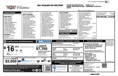 2021 Cadillac Escalade ESV Sport  4WD - Photo 56 - Los Angeles, CA 90064