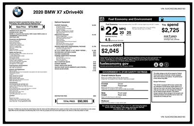 2020 BMW X7 xDrive40i M Sport Package  M Sport Package - Photo 50 - Los Angeles, CA 90064