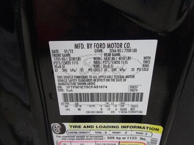 2012 Ford F-150 Platinum  3.5L Ecoboost V6 4X4 - Photo 37 - Cincinnati, OH 45255