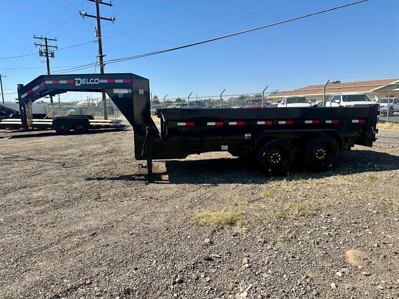2025 DELCO 14K GOOSENECK DUMP TRAILER D414  