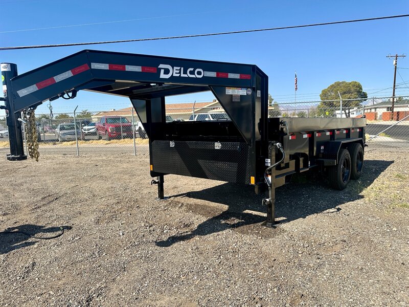 2025 DELCO 14K GOOSENECK DUMP TRAILER D414  