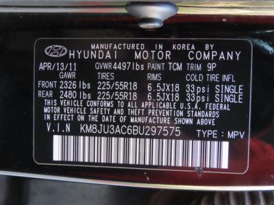 2011 Hyundai TUCSON Limited   - Photo 31 - Palm Desert, CA 92211