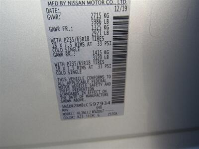 2020 Nissan Pathfinder SVAWD,CONV PKG,TECH PKG,RVC,SILVER CERTIFIED   - Photo 44 - Haddon Twp, NJ 08107