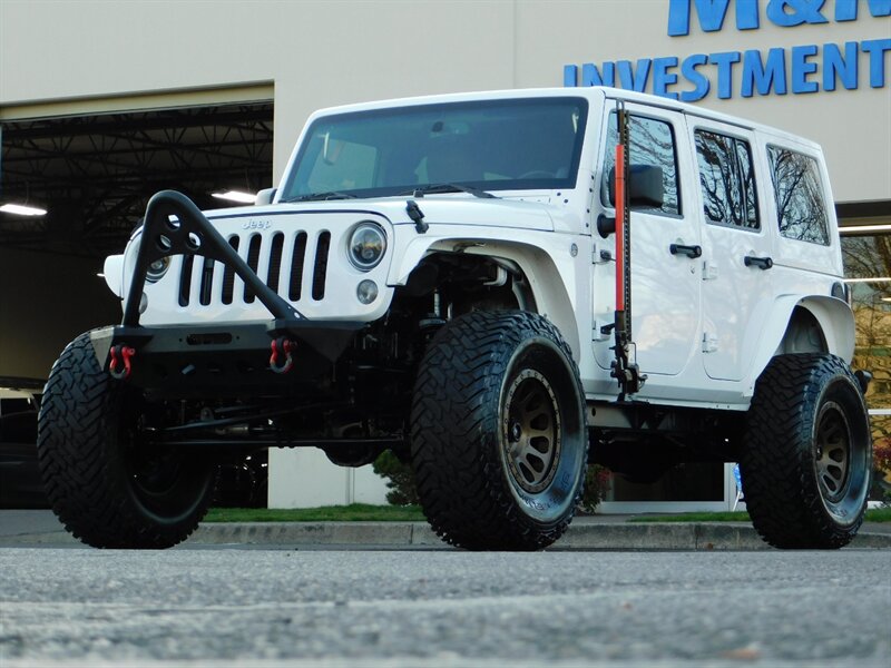 2014 Jeep Wrangler Unlimited Sahara / 4X4 / Leather / CUSTOM LIFTED   - Photo 1 - Portland, OR 97217