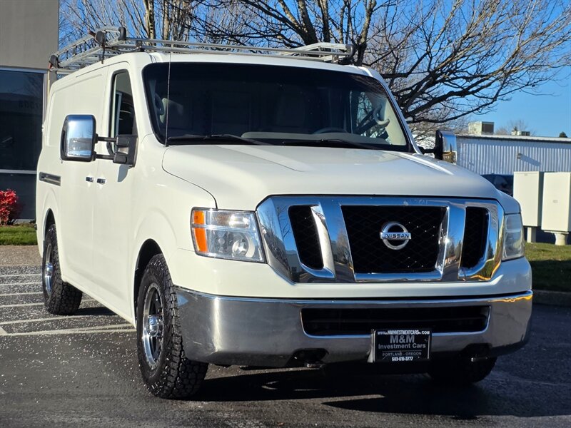 2018 Nissan NV 3500 HD 1-TON V8 5.6L CARGO VAN  NEW TIRES 1-OWNER  / HEAVY DUTY / SHELVING-DRAWER SYSTEM / LADDER RACK