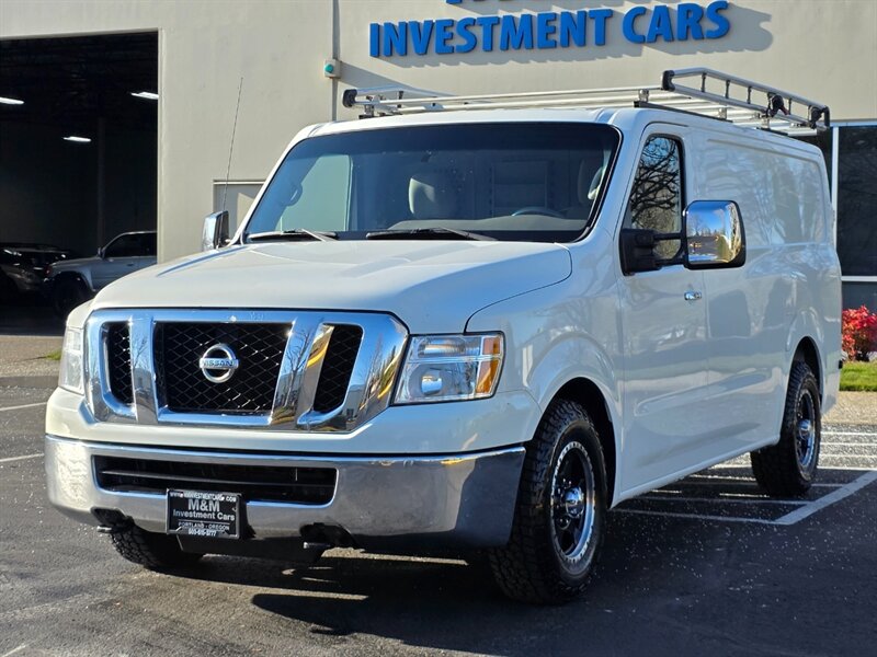 2018 Nissan NV 3500 HD 1-TON V8 5.6L CARGO VAN  NEW TIRES 1-OWNER  / HEAVY DUTY / SHELVING-DRAWER SYSTEM / LADDER RACK