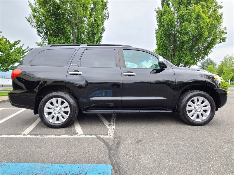 2014 Toyota Sequoia PLATINUM / 4X4 / DVD / NAV / CAM / 1-OWNER  / 3RD SEATS / AIR SUSPENSION / DYNAMIC CRUISE / HEATED & COOLED LEATHER / EVERY POSSIBLE OPTION / BEAUTIFUL SHAPE!! - Photo 4 - Portland, OR 97217