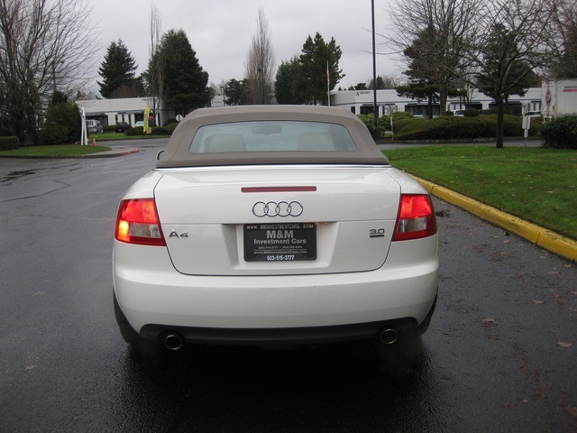 2004 Audi A4 3.0/ Quattro AWD Convertible/ 1-Owner/62k miles   - Photo 4 - Portland, OR 97217