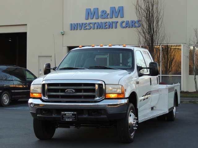 1999 Ford F550 Crew Cab/ 7.3L Turbo DIESEL / DUALLY /  FLAT BED   - Photo 1 - Portland, OR 97217