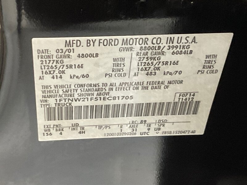 2001 Ford F-250 Lariat 7.3L DIESEL 4X4 / LIFTED w.37inc MUD TIRES / LONG BED / ZERO RUST / LEATEHR HEATED SEATS - Photo 53 - Gladstone, OR 97027