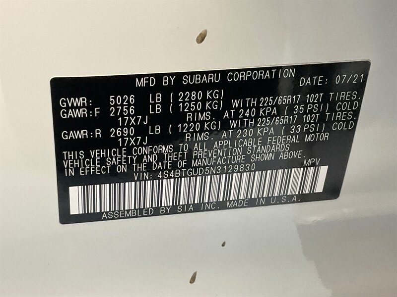 2022 Subaru Outback Wilderness Wagon AWD / Sunroof / Leather / 1-OWNER / Navi & Camera / Leather heated Seats - Photo 50 - Gladstone, OR 97027