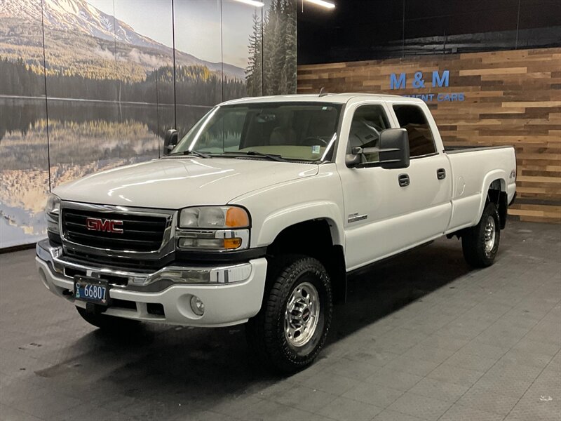 2007 GMC Sierra 3500 SLT Crew Cab 4X4 / 6.6L DIESEL / LBZ MOTOR / 1-TON  LOCAL TRUCK / RUST FREE / LONG BED / LBZ MOTOR / Leather / ONLY 102,000 MILES / SHARP & CLEAN - Photo 1 - Gladstone, OR 97027