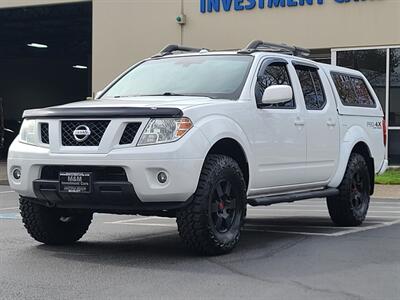 2011 Nissan Frontier PRO-4X / 4X4 / CREW CAB / V6 4.0 L / NEW TIRES  / SUNROOF / HEATED LEATHER / CANOPY / LOW 90K MILES !!